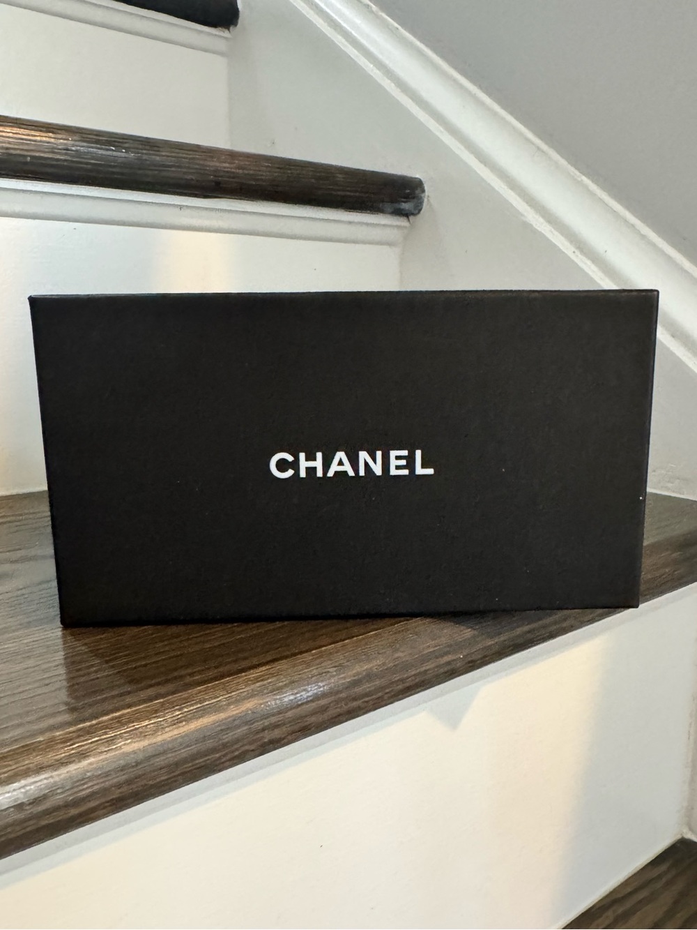 CHANEL Black Sunglasses Box with White Logo